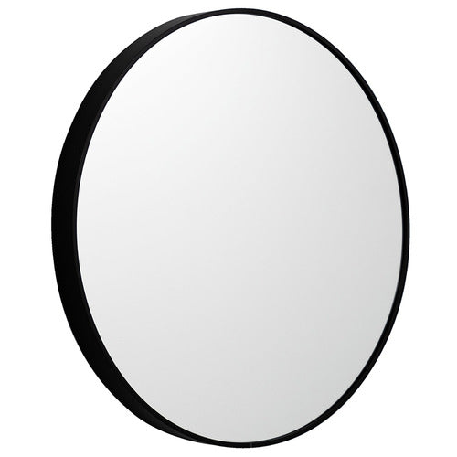 Metal Round Mirror 100cm - Black