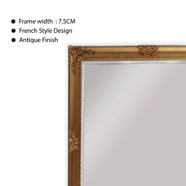 French Provincial Ornate Mirror - COUNTRY GOLD - X Large 100cm x 190cm