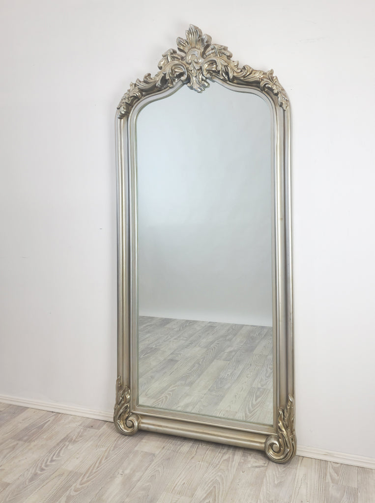 LUX Arch French Provincial Ornate Mirror - Antique Champagne