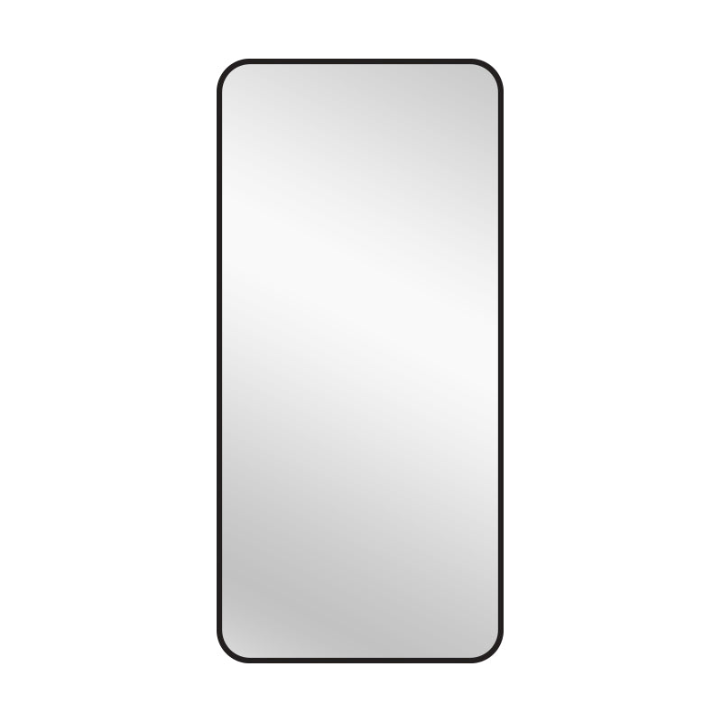 Black Metal Rectangle Mirror - Medium 80cm x 170cm