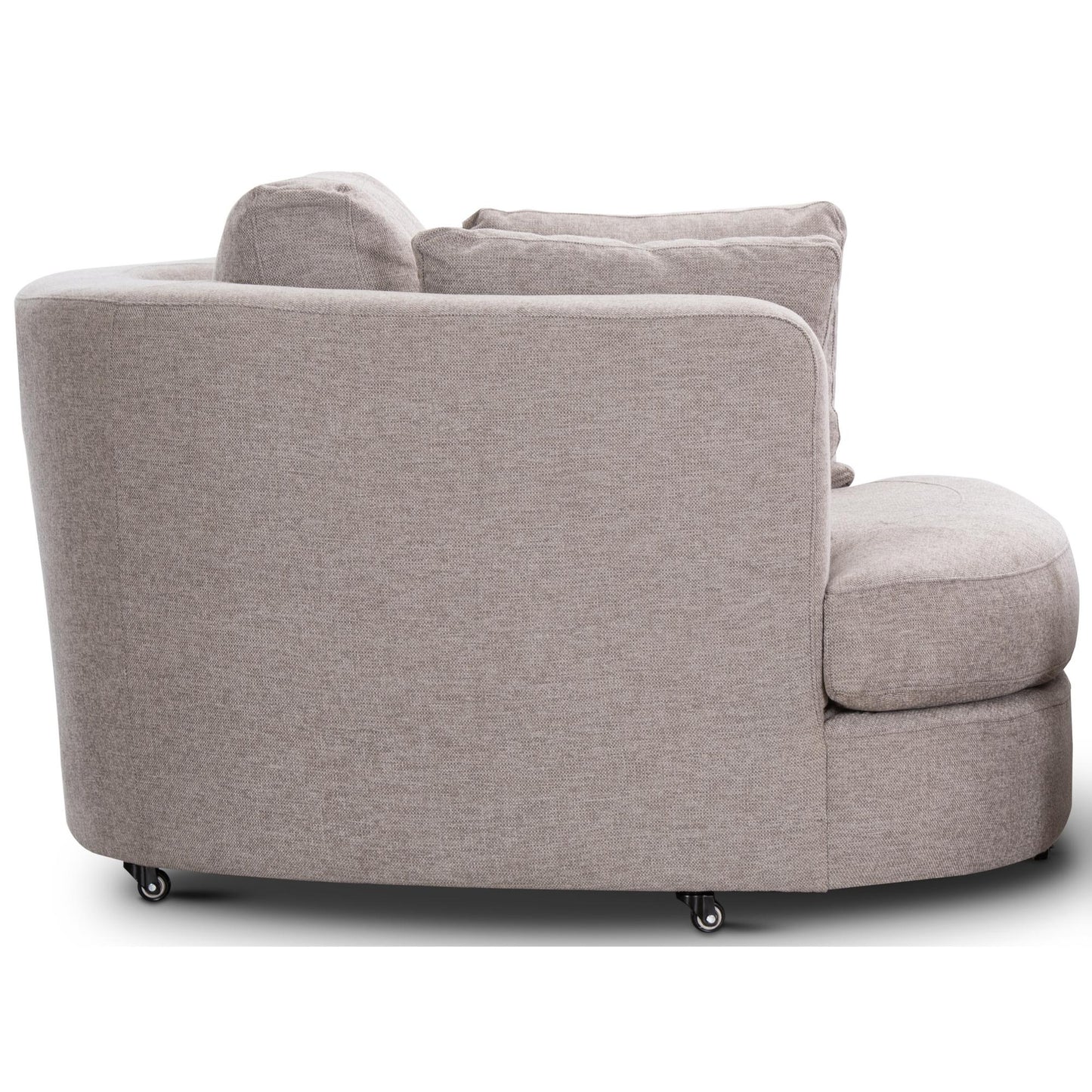 Sunshine Single Sofa Love Chair Fabric Swivel Armchair - Steel