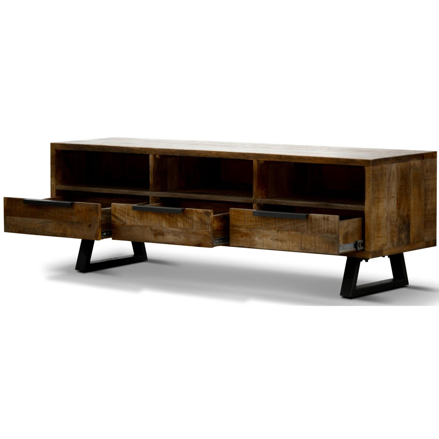 Begonia ETU Entertainment TV Unit 150cm 3 Drawer Mango Wood Unique Furniture