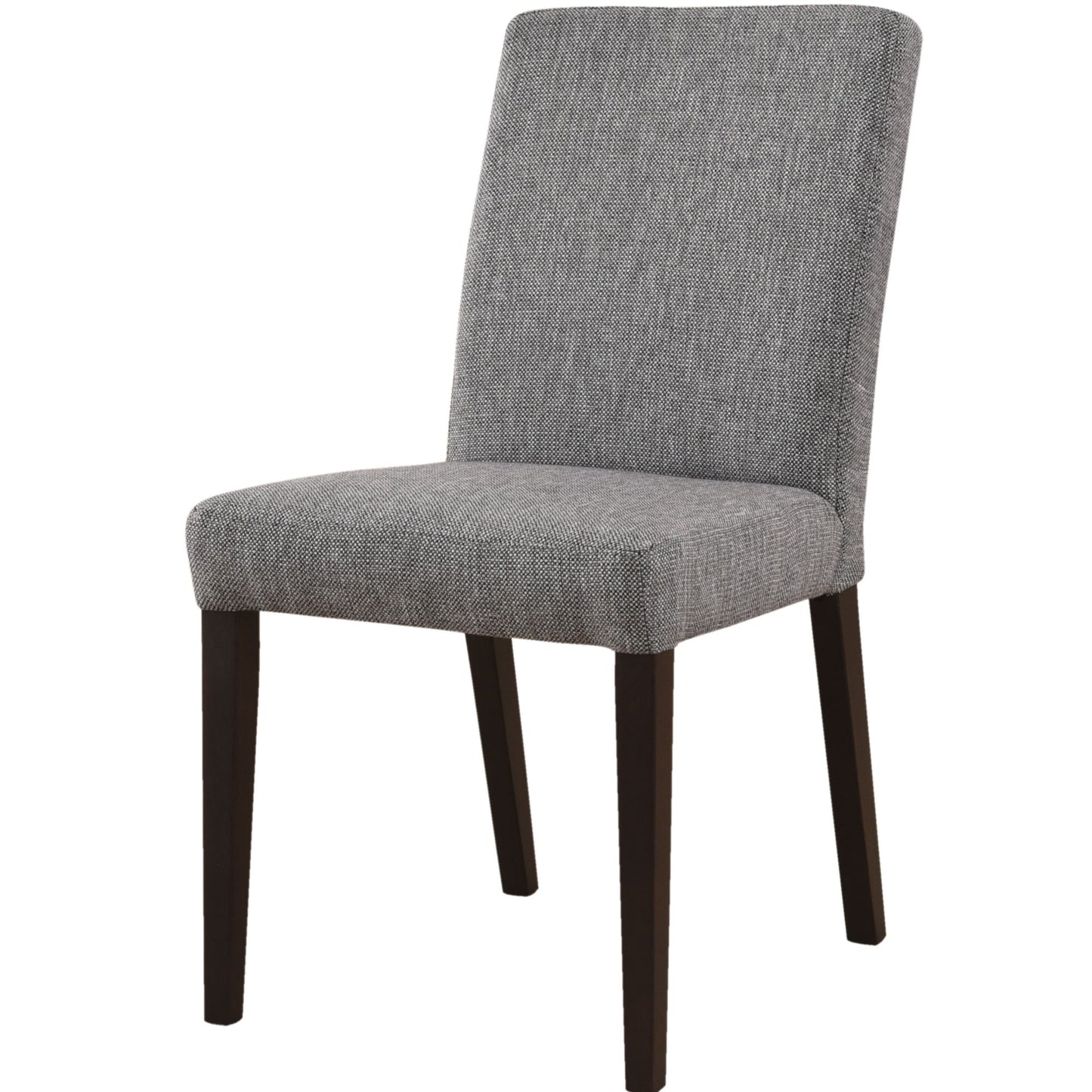 Catmint Dining Chair Set of 6 Fabric Upholstered Solid Acacia Wood - Granite