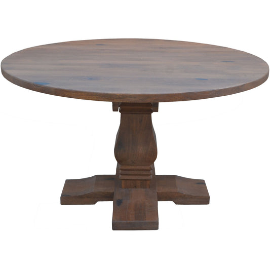 Florence  Round Dining Table 135cm French Provincial Pedestal Solid Timber Wood