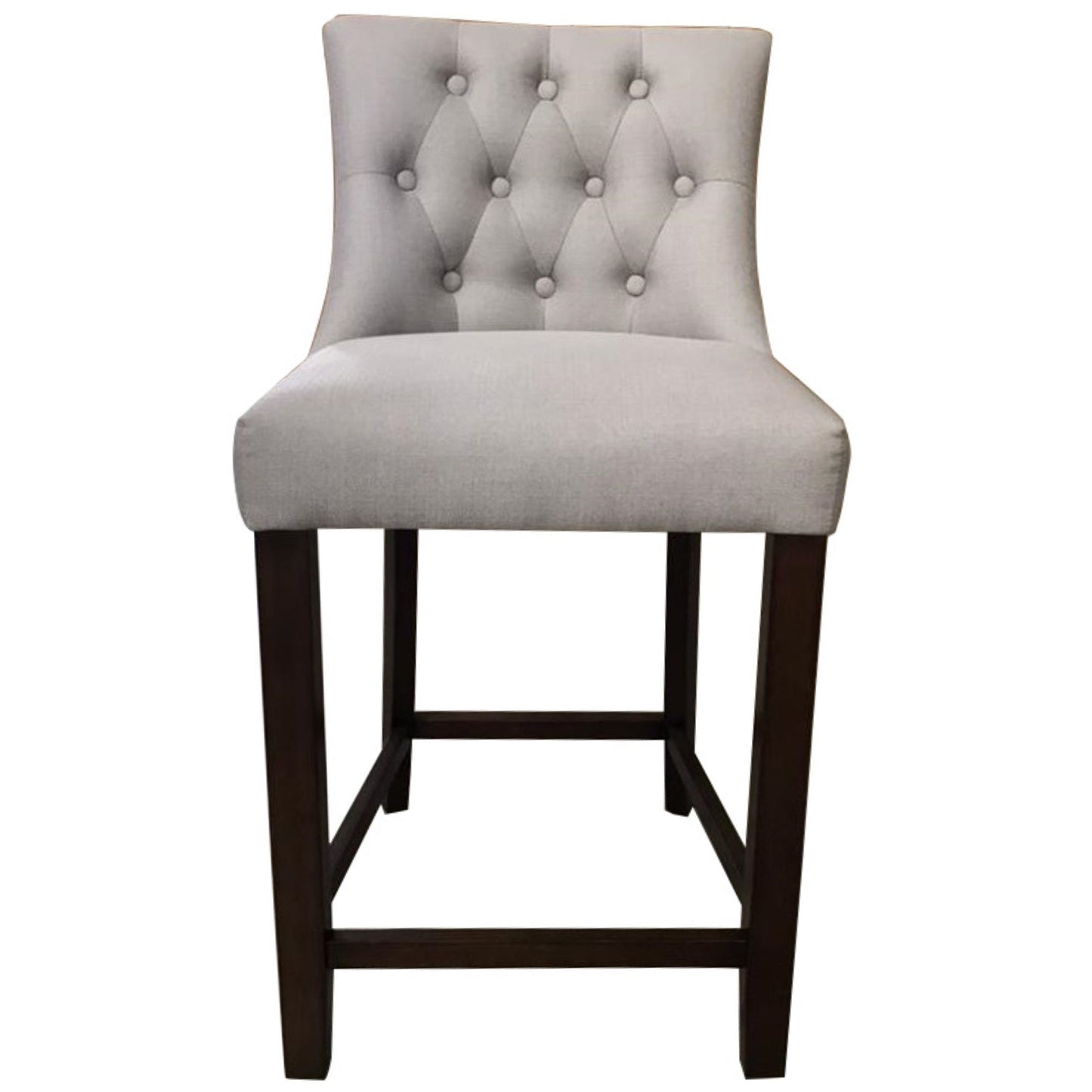 Florence  2pc High Fabric Dining Chair Bar Stool French Provincial Solid Timber