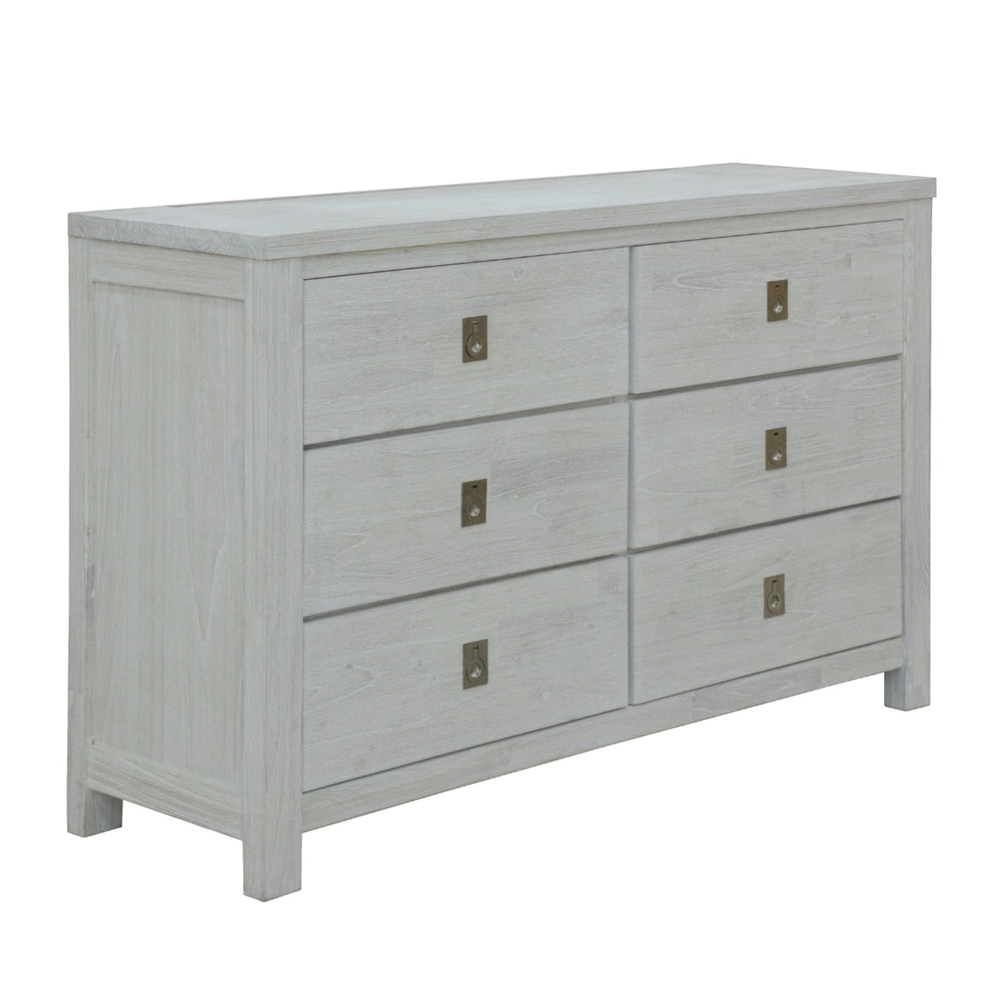 Myer Dresser 6 Chest of Drawers Storage Cabinet White Wash