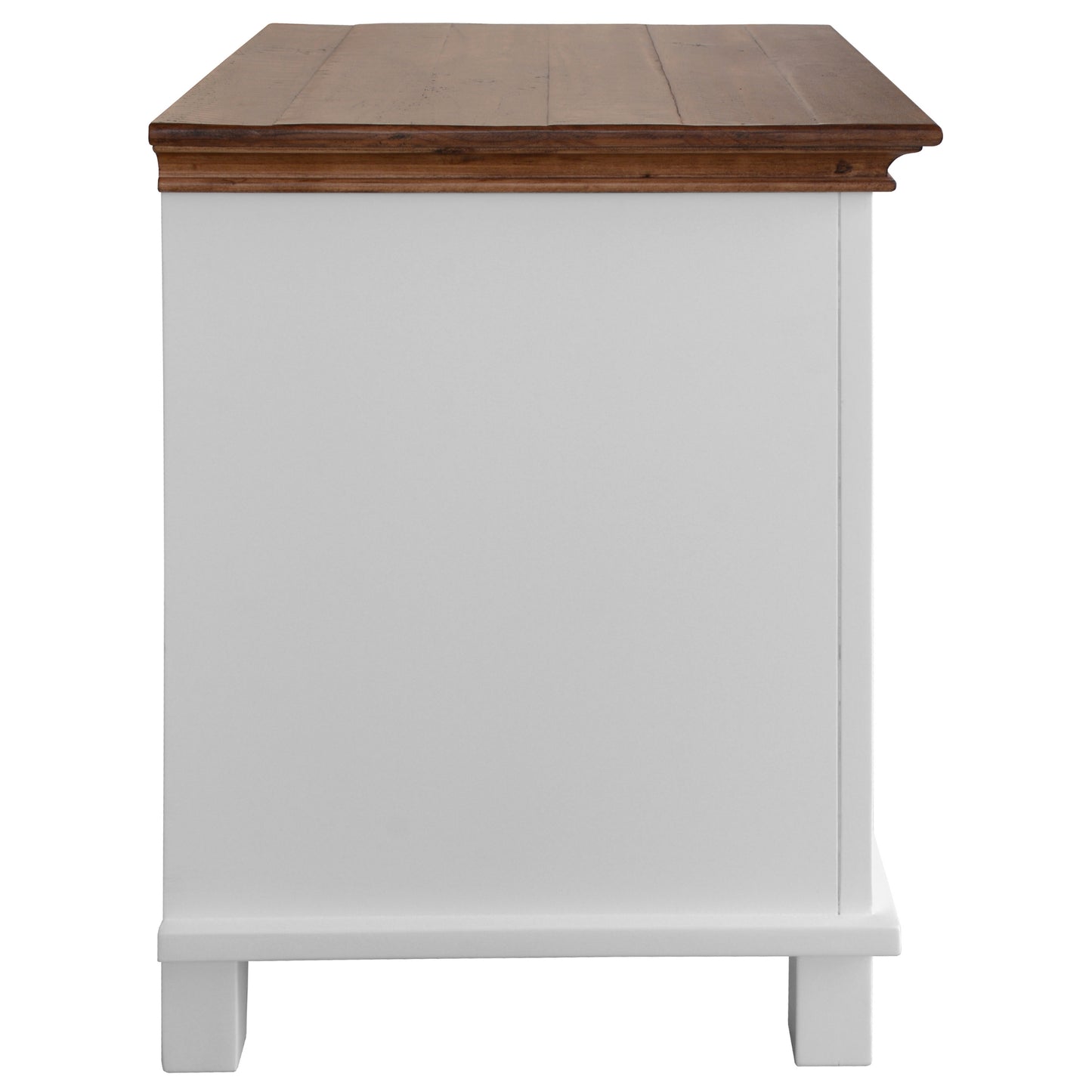 Virginia Bedside Nightstand 3 Drawers Storage Cabinet Shelf Side Table - White