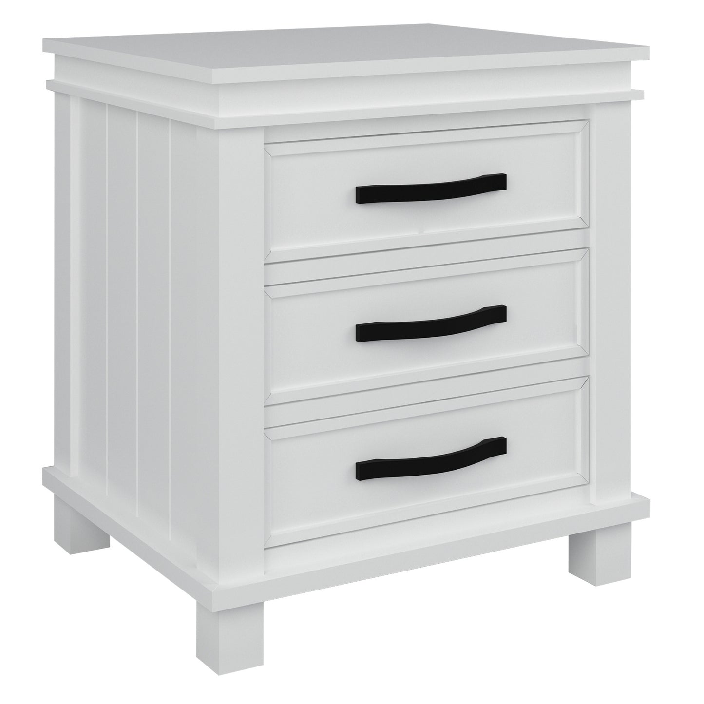 Lily 5pc King Bed Suite Bedside Dresser Bedroom Furniture Package - White