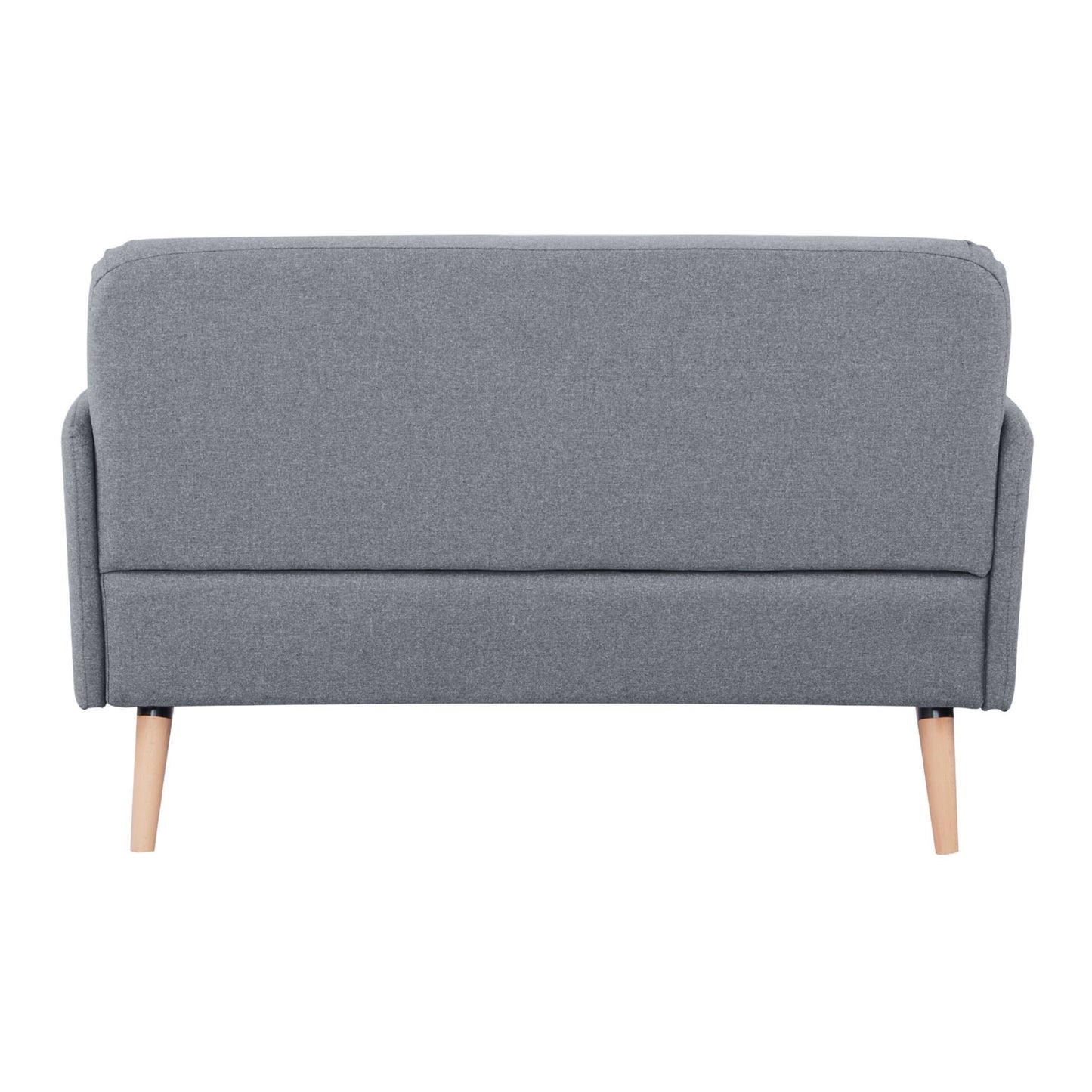 Brianna 2 Seater Sofa Fabric Uplholstered Lounge Couch - Light Grey