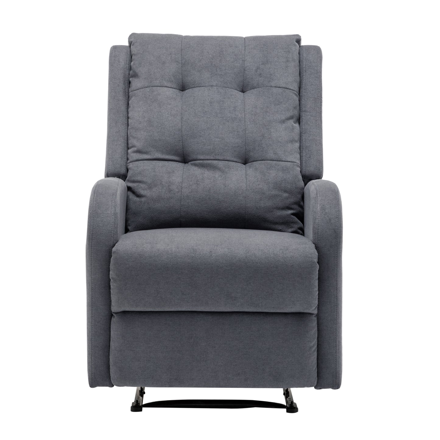 Flynn Recliner ArmChair Fabric Upholstered Sofa Lounge Accent Chair Grey