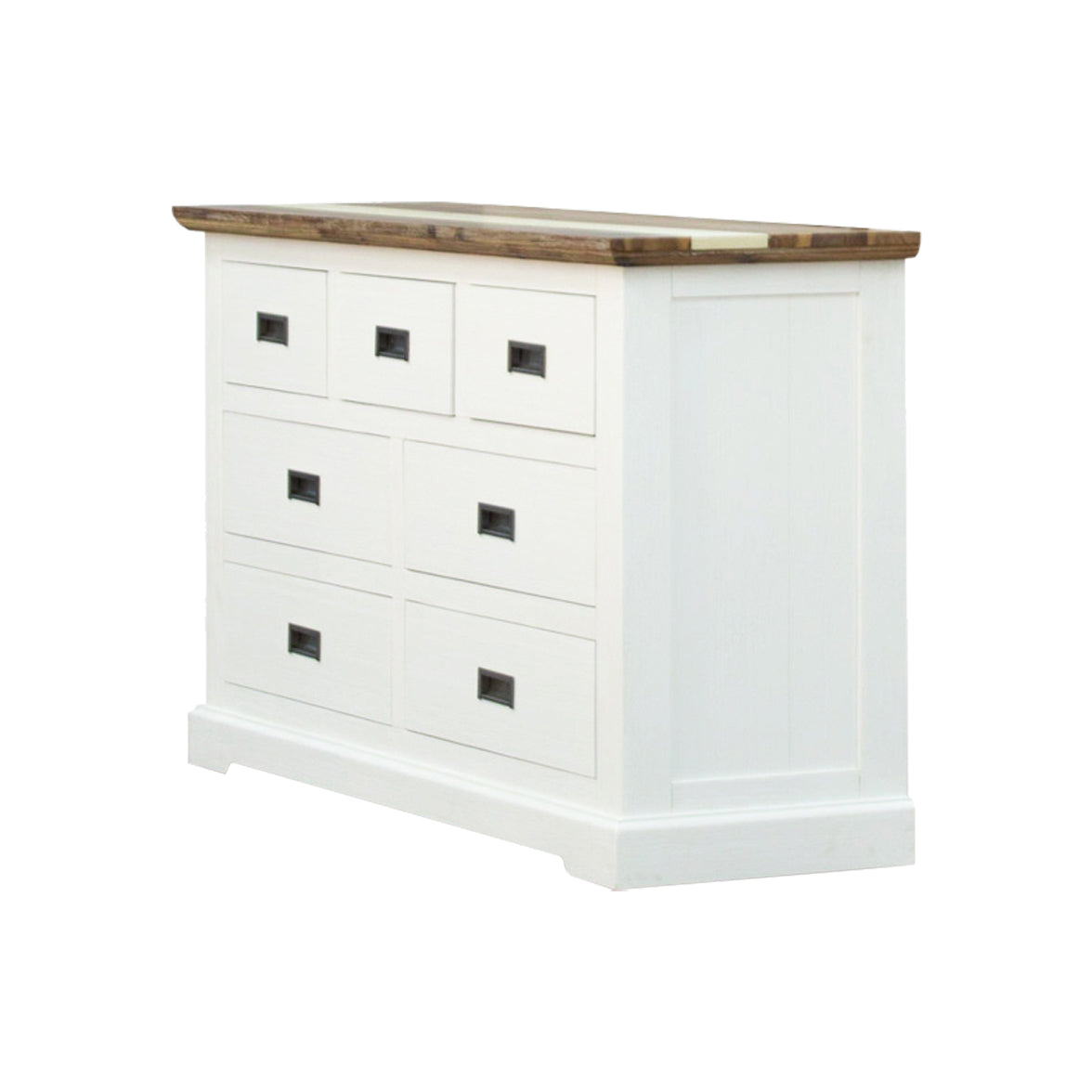 Orville Dresser 7 Chest of Drawers Solid Wood Storage Cabinet - Multi Color