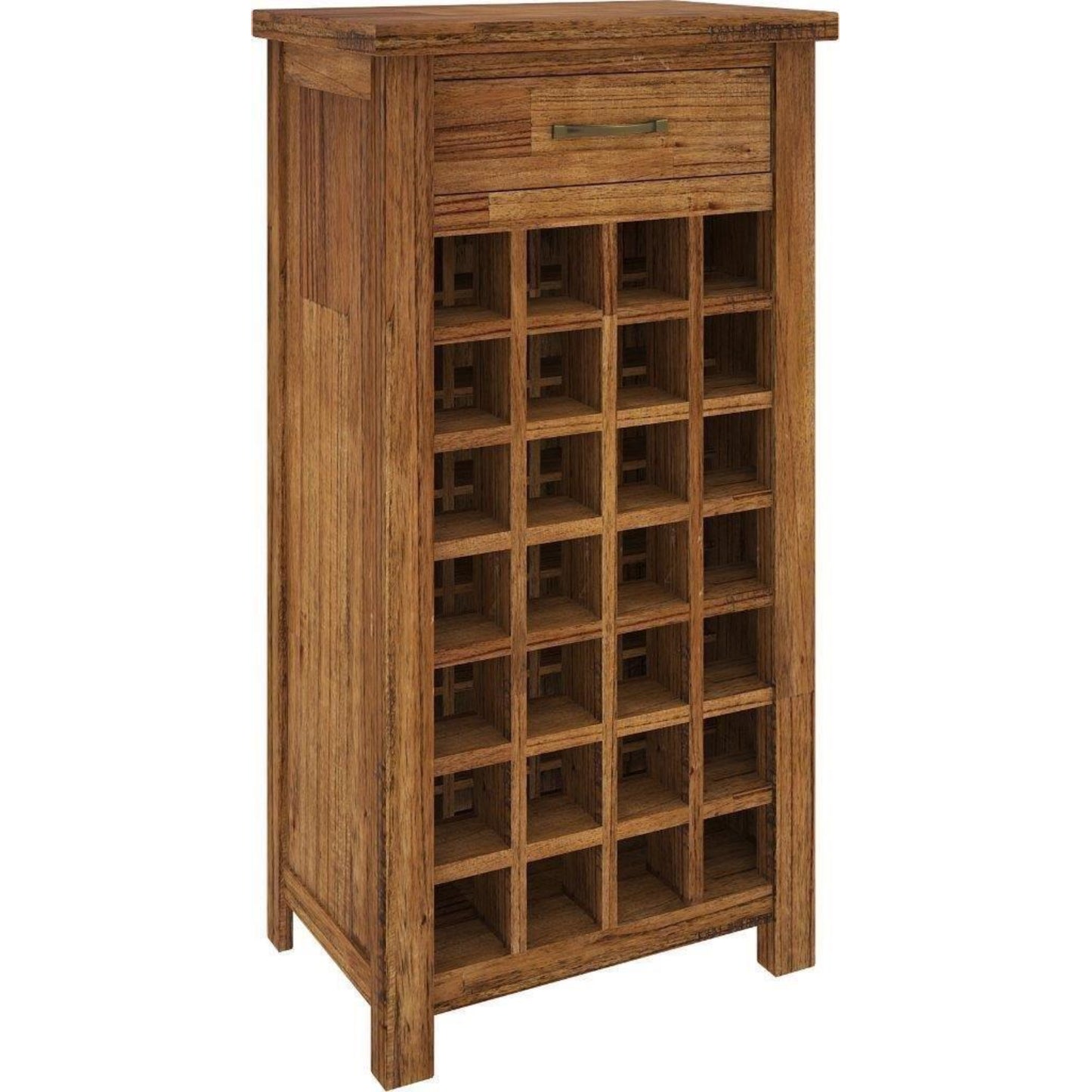 Birdsville Wine Rack 28 Bottle Sideboard Buffet Cabinet Wooden Storage - Brown