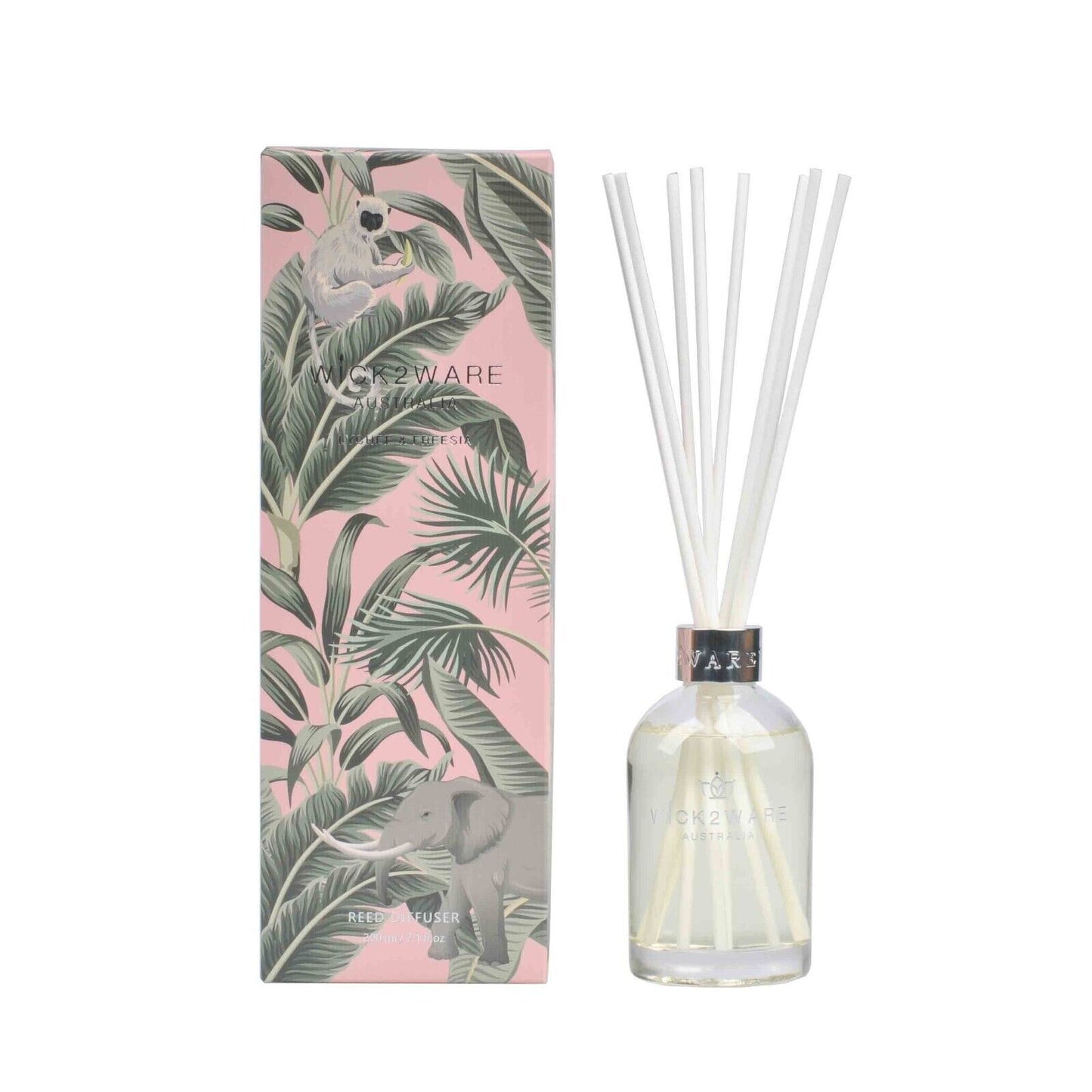 Wick2Ware Australia Reed Diffuser Lychee and Freesia 200ml/7.1 fl oz