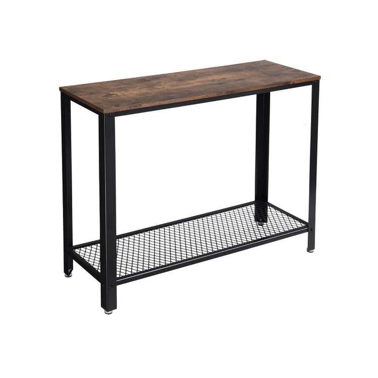 VASAGLE Console Table with Mesh Shelf