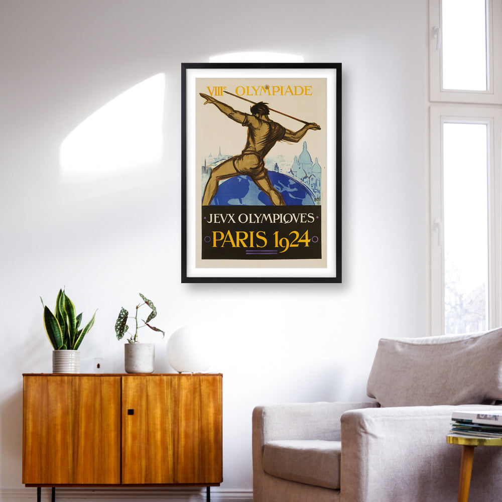 Wall Art's Alpine Lake Large 105cm x 81cm Framed A1 Art Print