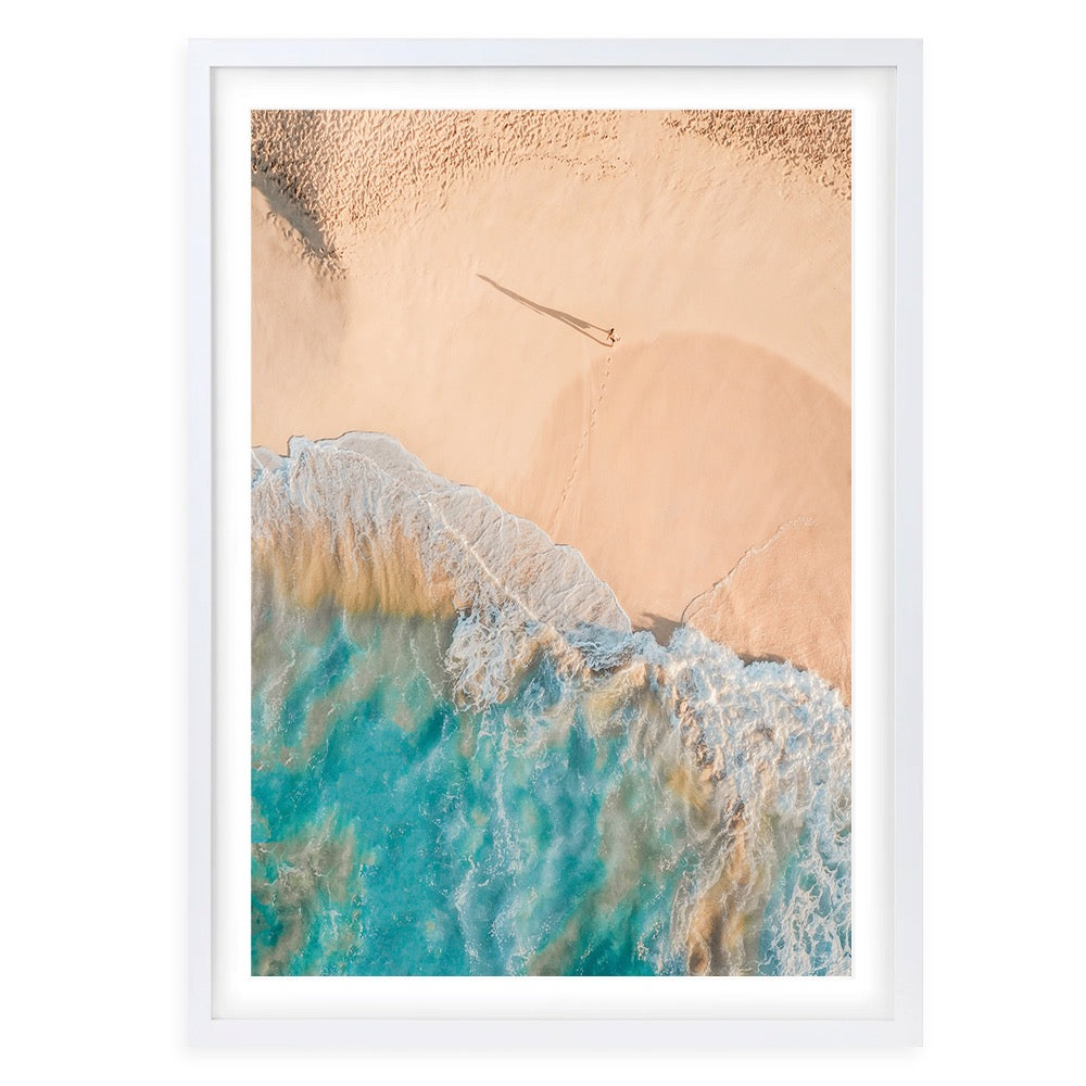 Wall Art's Aerial Beach View Large 105cm x 81cm Framed A1 Art Print