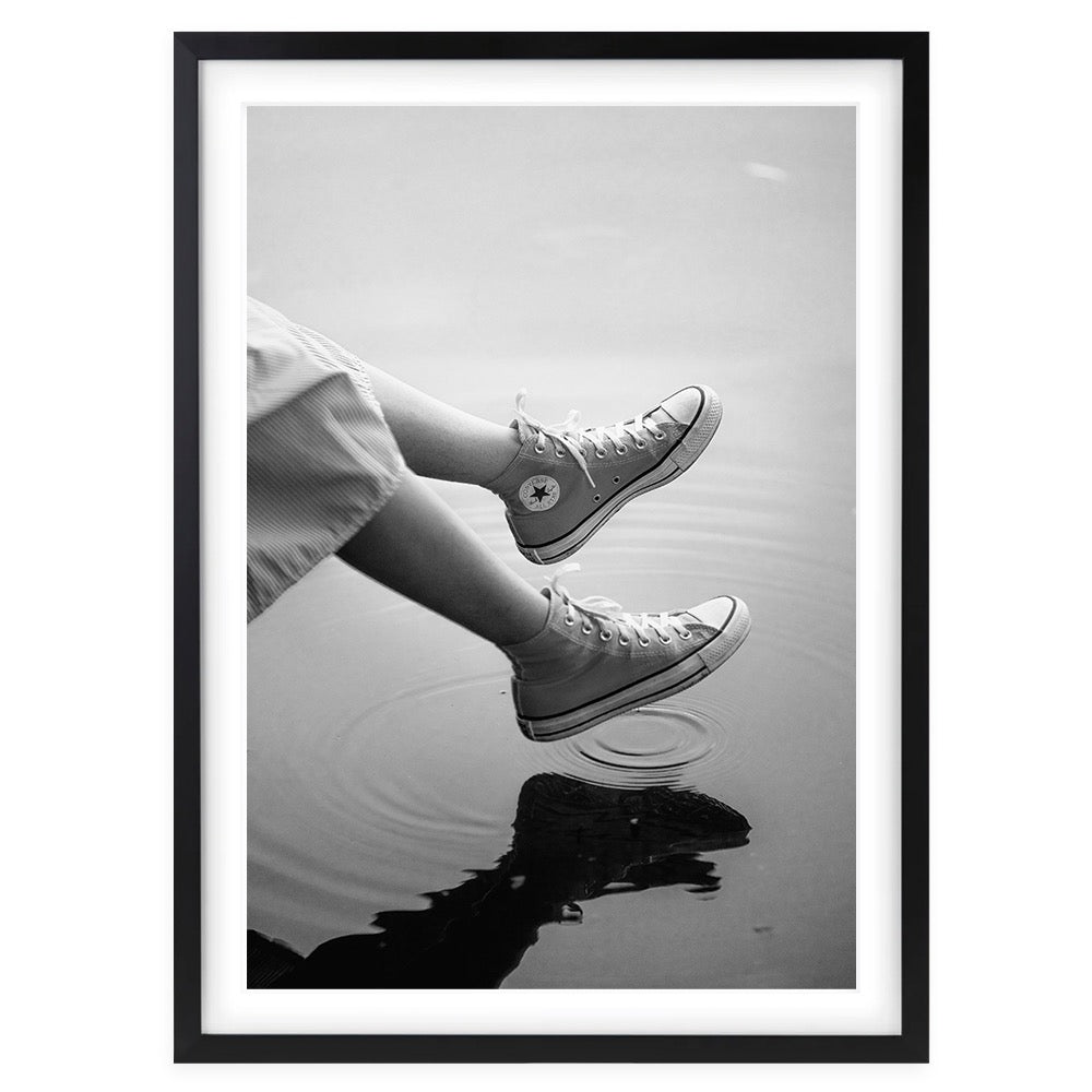 Wall Art's Converse Lake Large 105cm x 81cm Framed A1 Art Print