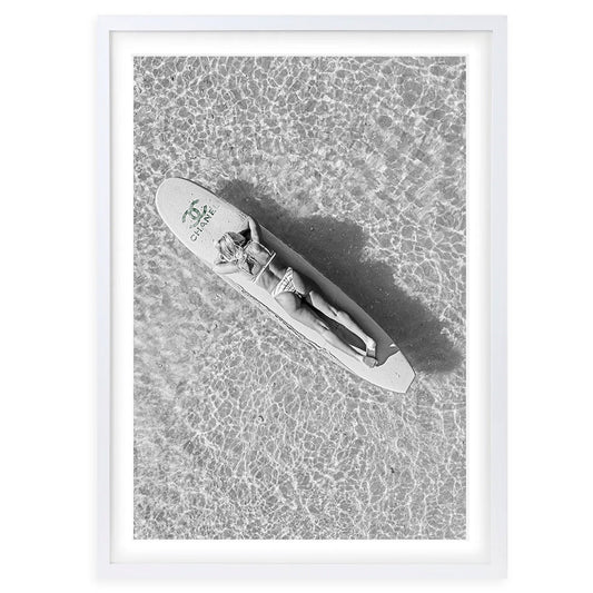 Wall Art's Chanel Floating Surfer Large 105cm x 81cm Framed A1 Art Print