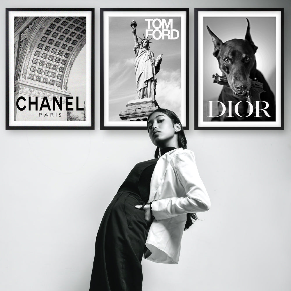 Wall Art's Chanel Large 105cm x 81cm Framed A1 Art Print