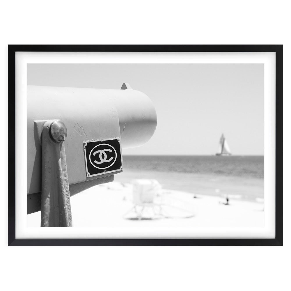 Wall Art's Chanel Telescope Large 105cm x 81cm Framed A1 Art Print