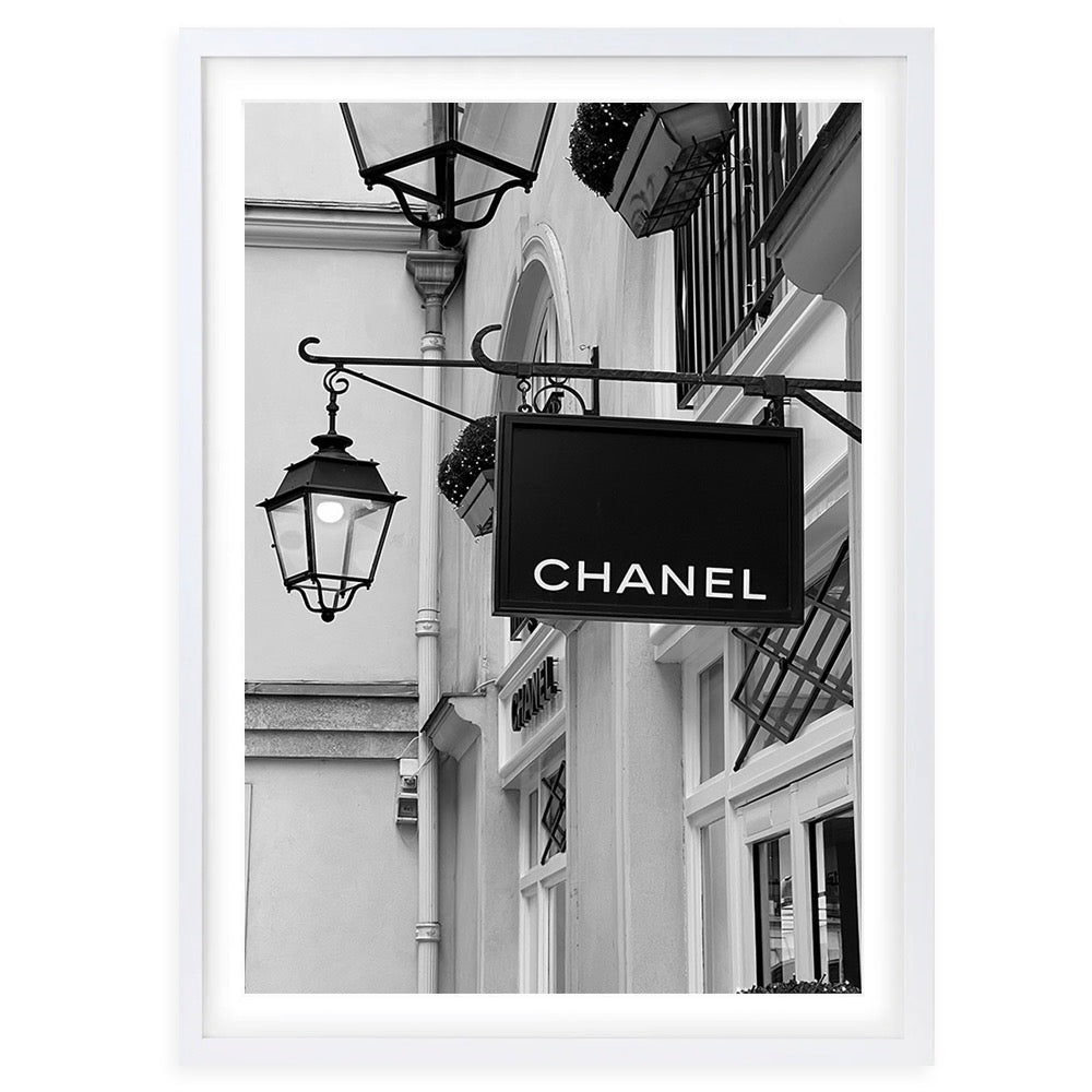 Wall Art's Chanel Store Framed A1 Art Print