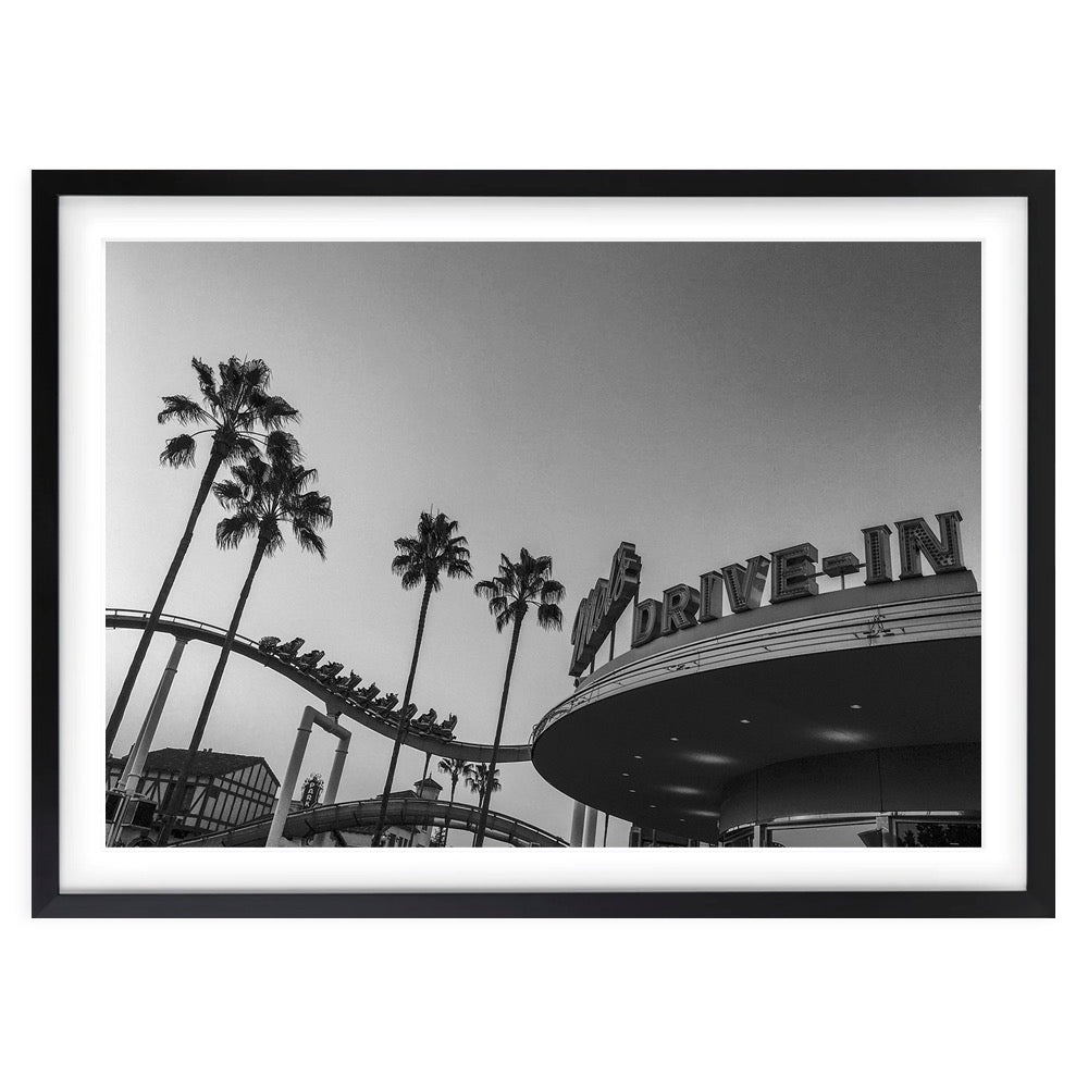 Wall Art's Drive In Large 105cm x 81cm Framed A1 Art Print