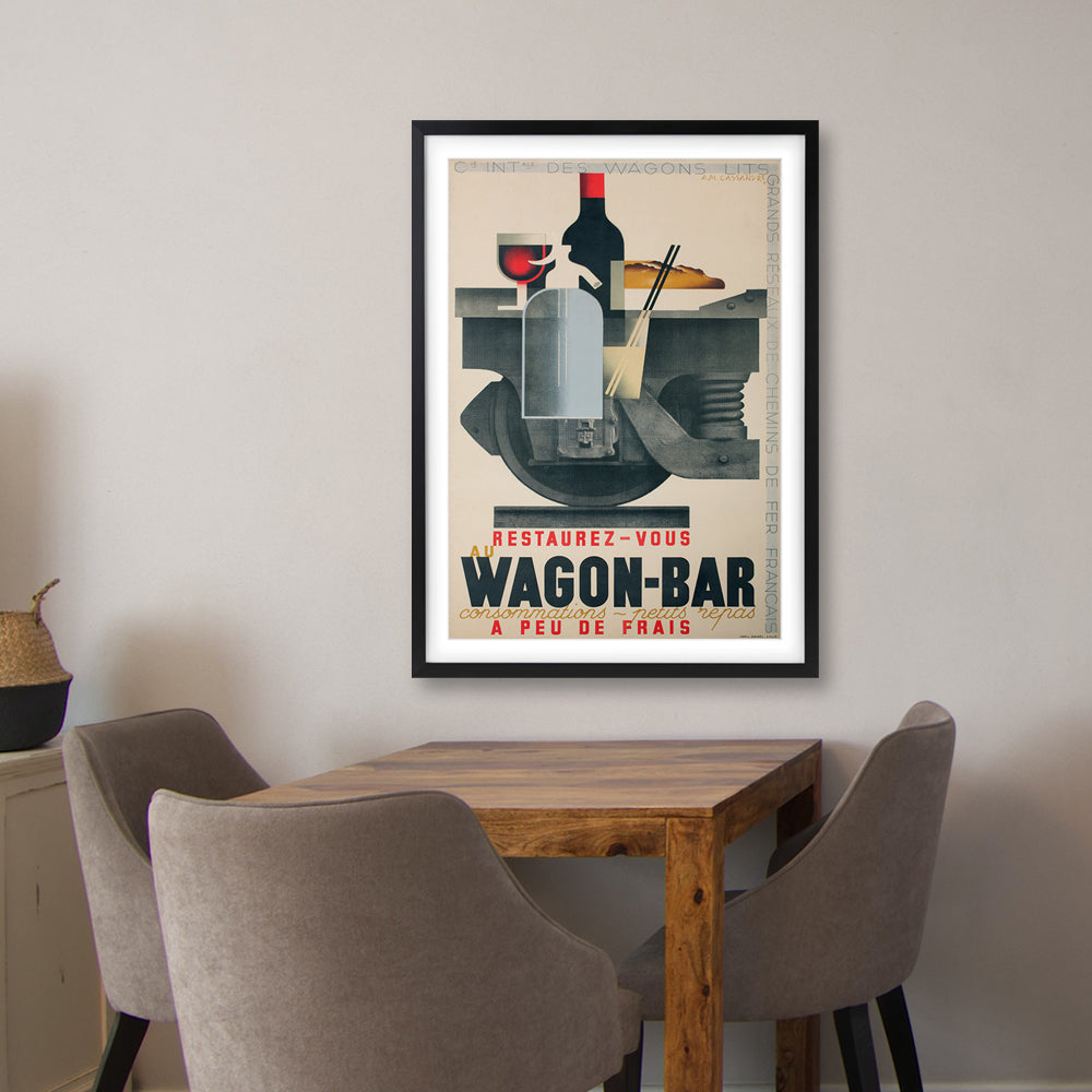 Wall Art's Grandes Fetes Paris Large 105cm x 81cm Framed A1 Art Print