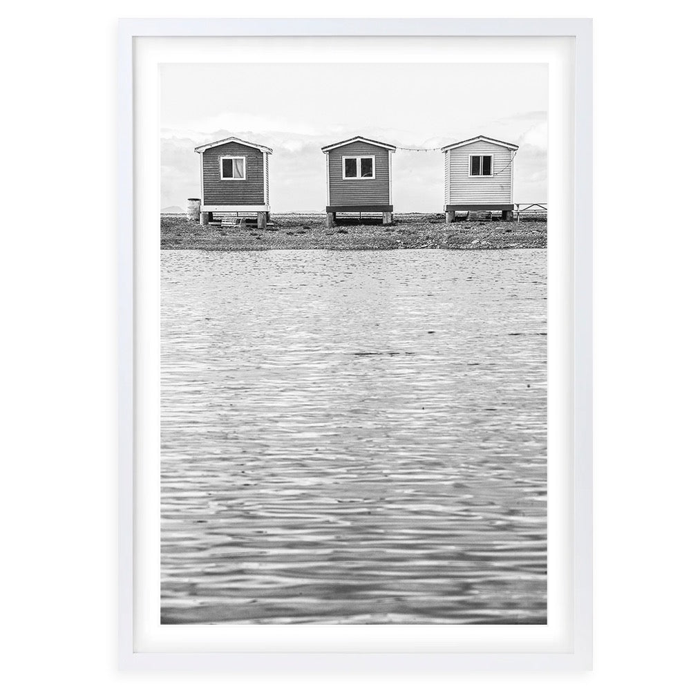 Wall Art's Lake Houses Large 105cm x 81cm Framed A1 Art Print