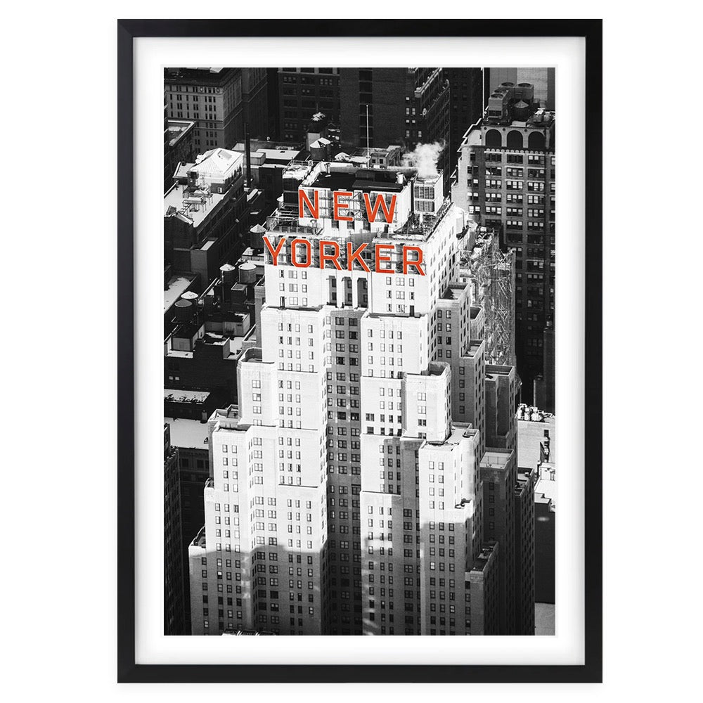 Wall Art's New Yorker Large 105cm x 81cm Framed A1 Art Print