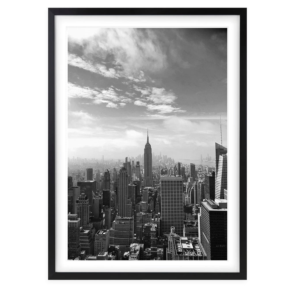 Wall Art's New York Large 105cm x 81cm Framed A1 Art Print