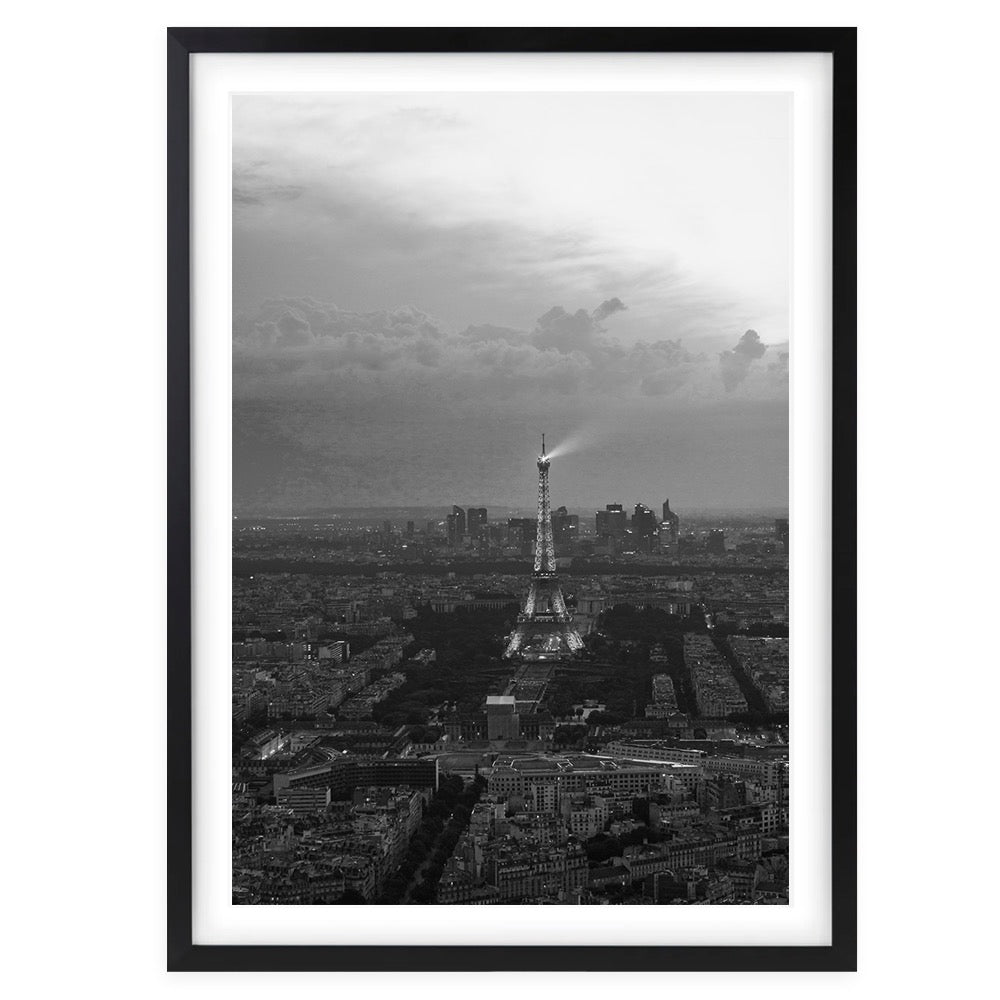 Wall Art's Paris Skies Large 105cm x 81cm Framed A1 Art Print