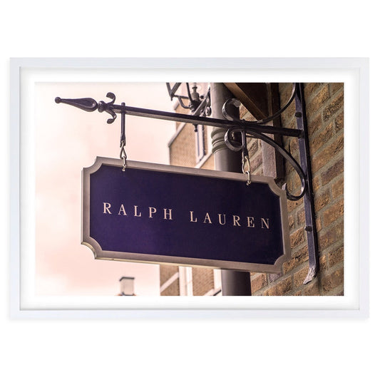 Wall Art's Ralph Lauren Sign Large 105cm x 81cm Framed A1 Art Print