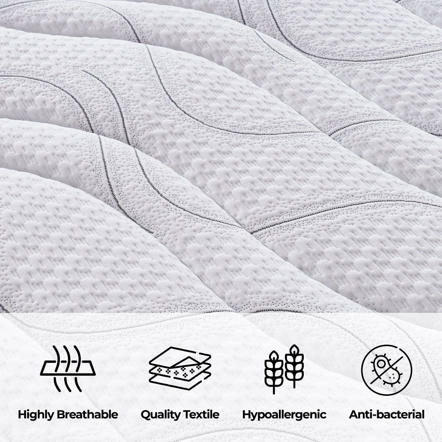 EasyDreamer Orthopaedic Euro Top Pocket Spring King Mattress