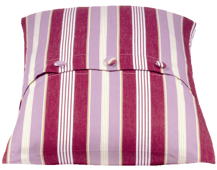 Coste Fuchsia 50x50cm Striped Cushion Cover