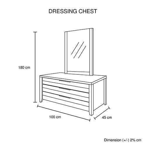 4 Pieces Bedroom Suite Natural Wood Like MDF Structure Queen Size Oak Colour Bed, Bedside Table & Dresser