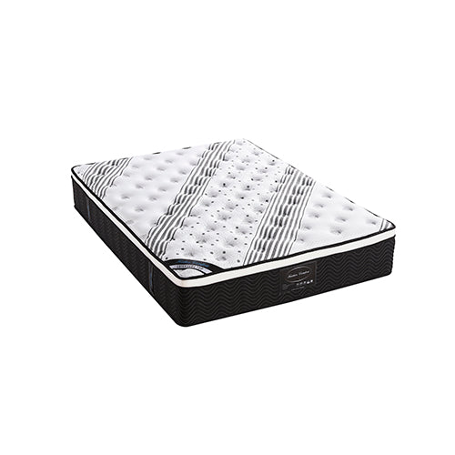 Mattress Euro Top Queen Size Pocket Spring Coil with Knitted Fabric Medium Firm 33cm Thick