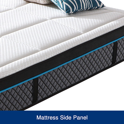 Queen Mattress in Coolmax Memory Foam 6 Zone Pocket Coil Soft Firmness