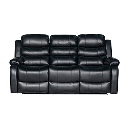 Chelsea 3R Seater Finest Leatherette Recliner Feature Console LED Light Ultra Cushioned