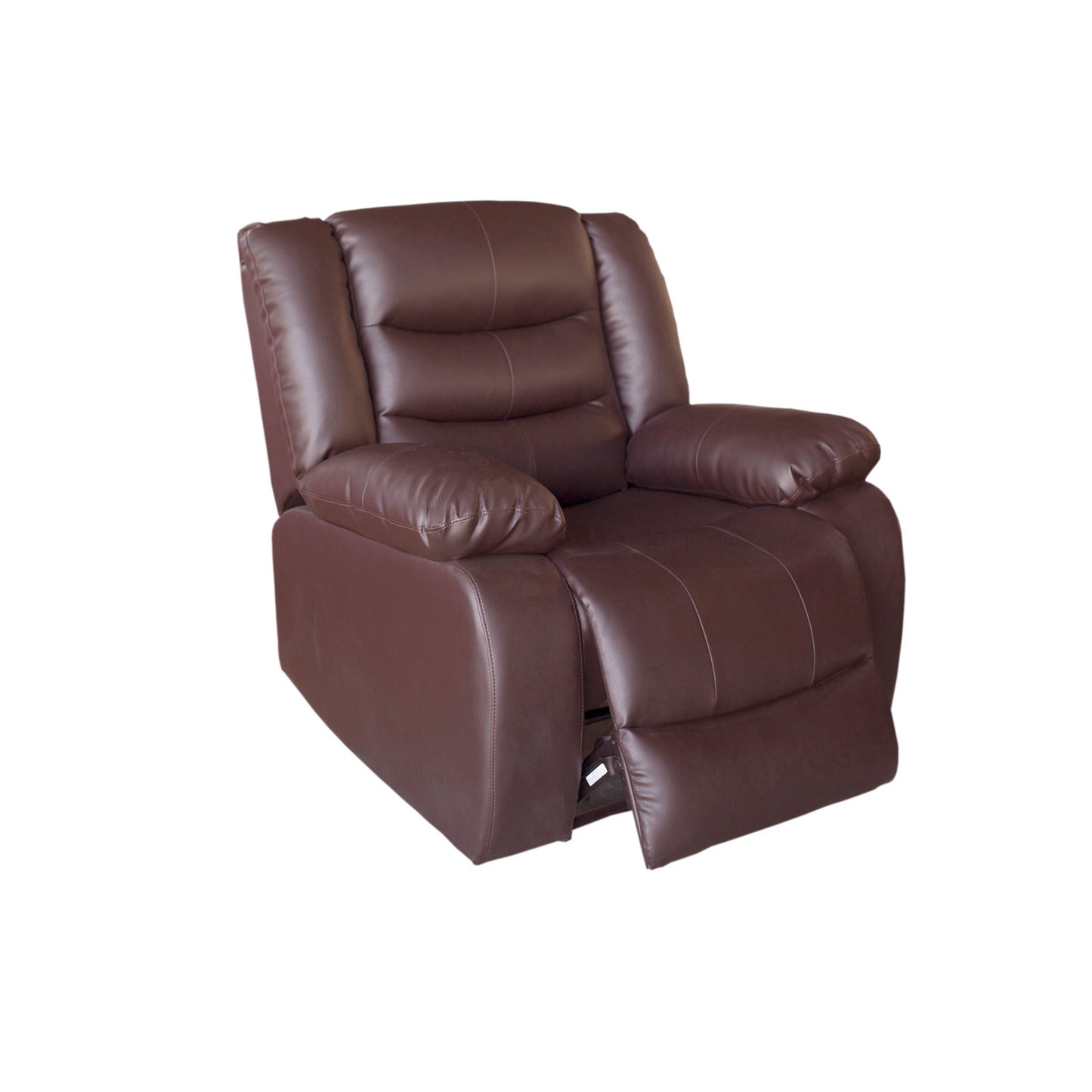 Single Seater Recliner Sofa Chair In Faux Leather Lounge Couch Armchair in Brown