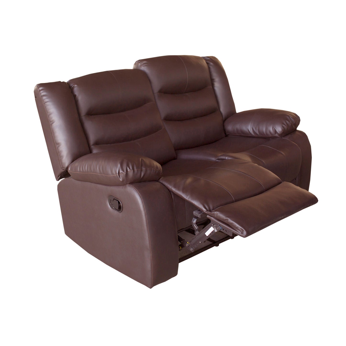 3+2 Seater Recliner Sofa In Faux Leather Lounge Couch in Brown