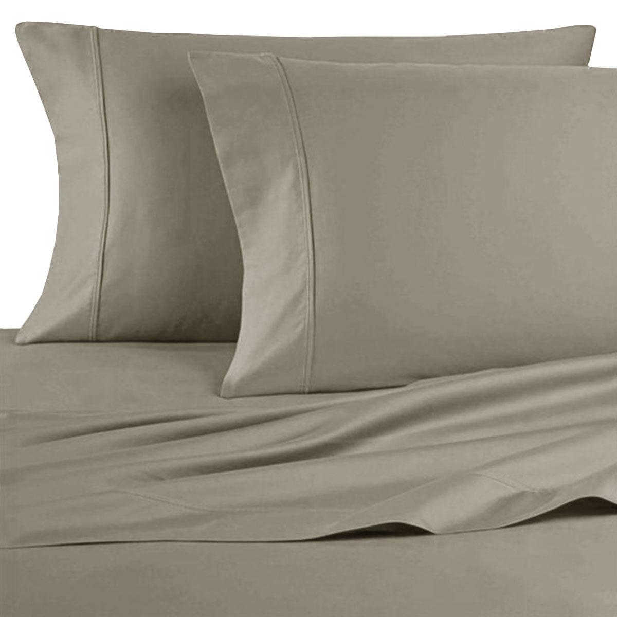 Artex 250TC 100% Cotton Sheet Set Queen Taupe