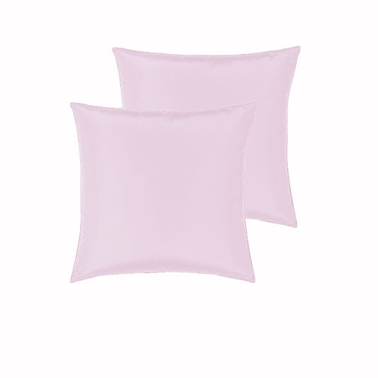 PepperMIll Satin European Pillowcases ( Pair ) PINK