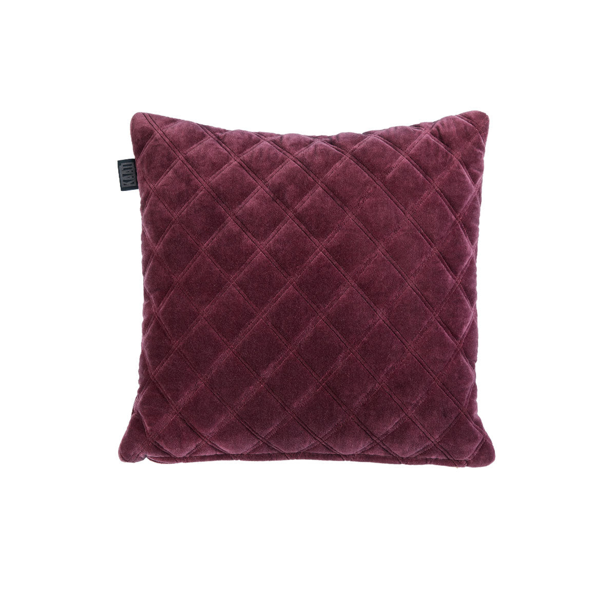 Bedding House Vercors Luxury Cotton Velvet Filled Square Cushion - Purple