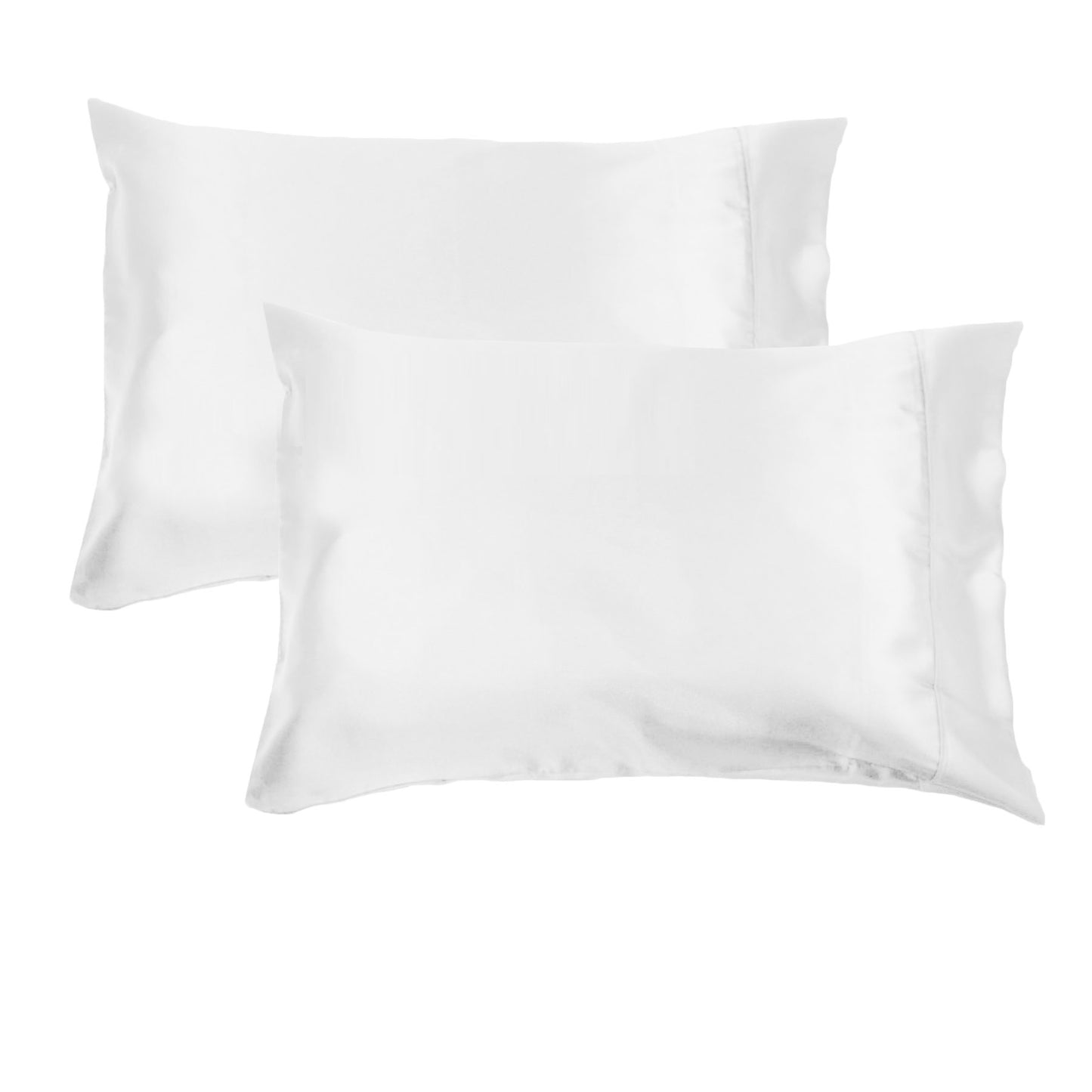 Accessorize 300TC Deluxe Essentials Satin Standard Pillowcases White