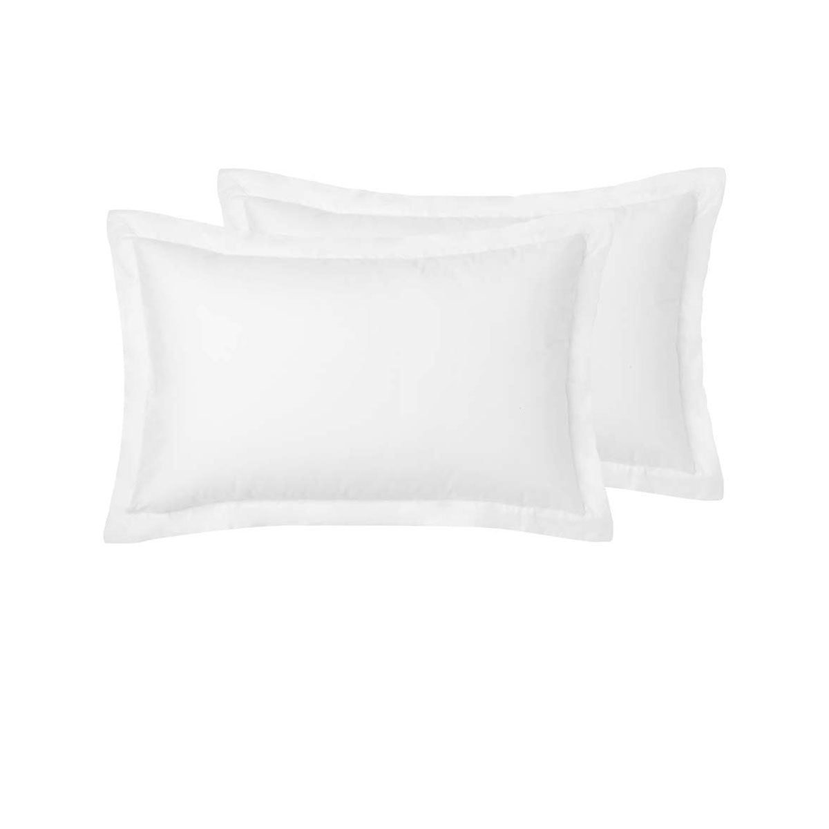 Accessorize Pair of White Tailored Hotel Deluxe Cotton Standard Pillowcases