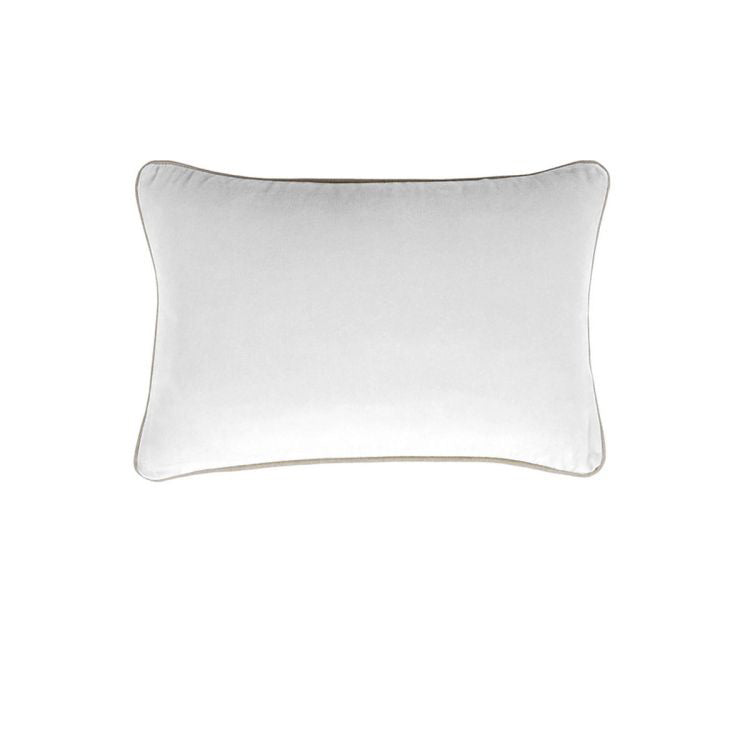 J Elliot Home Gabriel 100% Cotton Oblong Cushion Cover 33 x 48 cm White