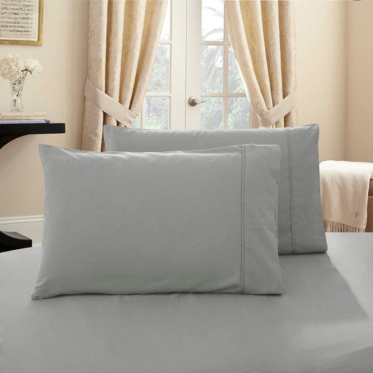 1000TC Premium Ultra Soft Standrad size Pillowcases 2-Pack - Grey