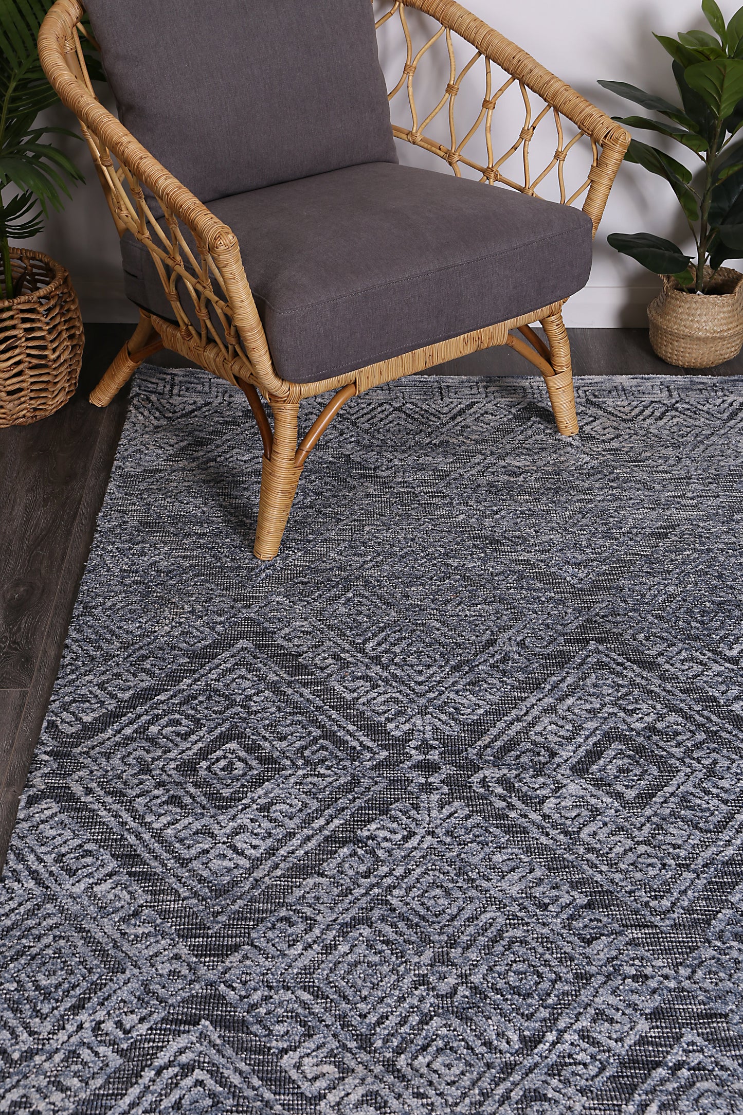 Amritsar Glenfalls Denim Tribal Rug