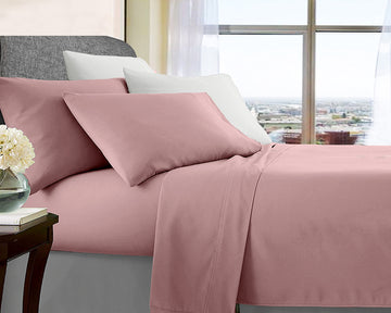 ultra soft microfibre sheet set double rose gold