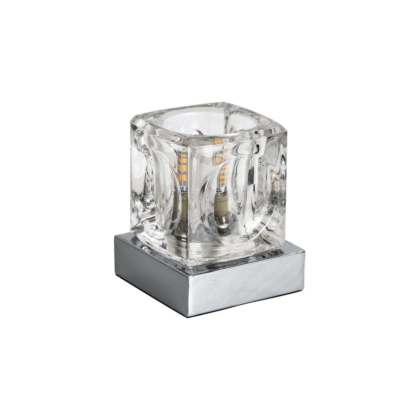 Bianca Glass Table Lamp with LED Bulb